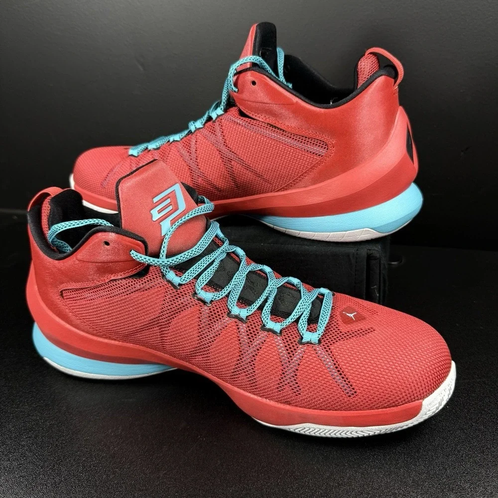 Size 12‎ JORDAN CP3 VIII AE Shoes RED BLUE WHITE mens Basketball Athletic